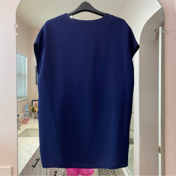 Diane Von Furstenburg Navy Shift Dress - Picture 3 of 6